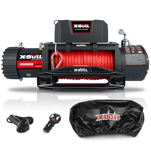 X-BULL Winch eléctrico 10000 lb con soga sintética