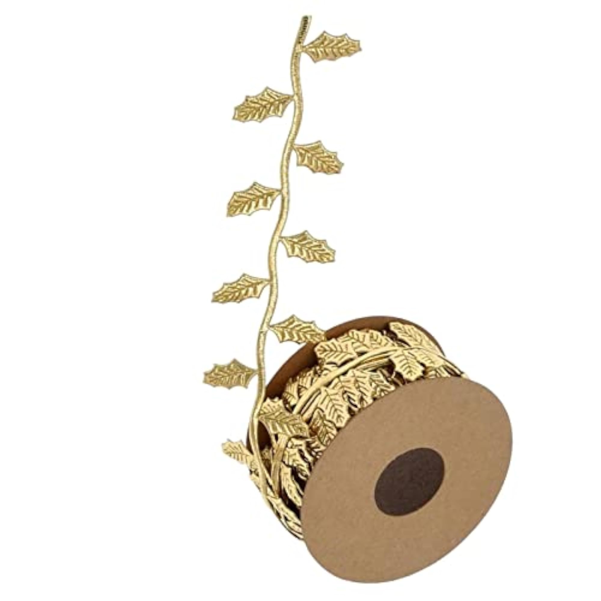 10M Leaf Ribbon Gift Wrap, Handmade Home Decor, Golden