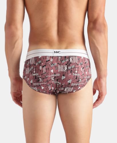 Image of Jockey |Style NY01|Men's Super Combed Cotton Elastane Stretch Printed Brief with Ultrasoft Waistband