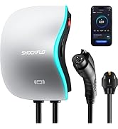 ShockFlo S1 Level 2 EV Charger (40A), NEMA 14-50 Plug or Hardwired EV Chargers for Home Level 2, ...