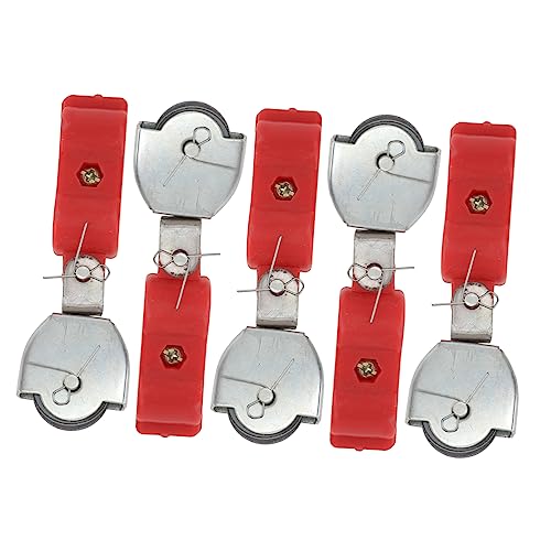 PRETYZOOM 5Pcs Wire Rope Pulleys Heavy Duty Lifting System for Hoisting for Fitness Climbing Industrial Use Sturdy Design with Detachable Shaft Features