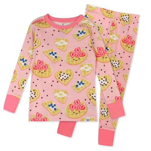 Image of HonestBaby baby-girls 2-piece Pajamas Sleepwear Pjs 100% Organic Cotton for Baby, Toddler, Kids, Girl