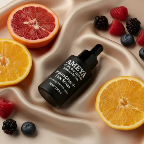 AMEYA ACTIVE INGREDIENTS SOLUTIONS FOR SKIN MatrixGlow 8+ Face Serum Reduces Wrinkles & fine lines | Protects Against Damage | Improves Skin Firmness | Boosts Collagen Production 30 ml