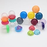 Unicorn Mini Toys in Capsules - 50 Pcs of 1.1 Inch Acorn Capsules and Unicorn Toy Poop for Kids - Plastic Capsules for Toys Bulk – Mini Unicorn Poop Toys - Poop Emoji - Easter Basket Stuffers