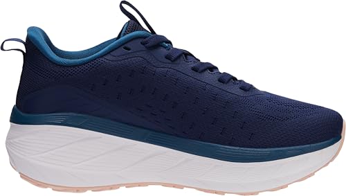 Image of BRONAX Womens High-Impact Cushion Thick Sole Wide Toe Box Shoes S600 | Wide Width, Breathable Mesh Upper, High‑Rebound EVA Midsole, Rubber Outsole, All Day Comfort, Sports, Athletic