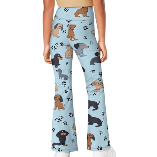 Girls Flare Leggings for Kids Teen Yoga Pants Size 5-14 Years Old4