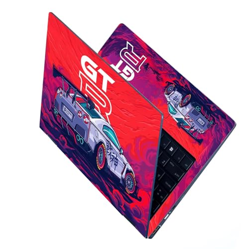 Image of PIXELARTZ Full Body Laptop Skins Sticker Laminated HD Quality Vinyl fits Upto 15.6 inches Compatible with Dell, Lenovo, Acer, HP, Asus -Self-Adhesive (Nissan GTR)
