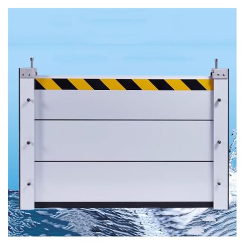 Aluminum Residential Flooding, Garage/Front Door/Gates/Home Flood Control Baffle Water Stopper Panel, Reusable Detachable Temporary Door Dam Flood Barrier (Color : H