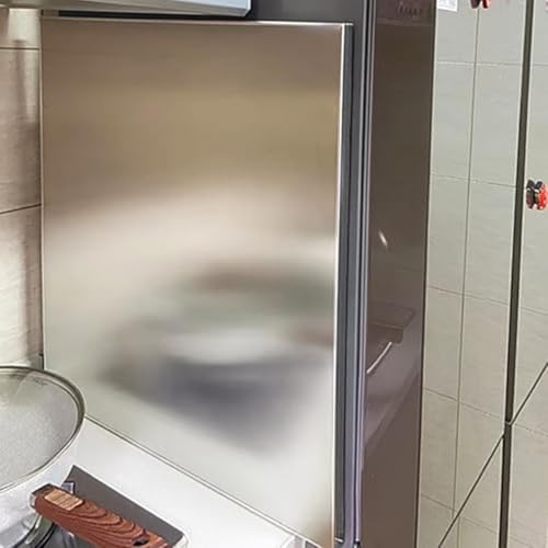 GFLPSQIA Magnetic Refrigerator Side Panel, Heat Shield for Wall Behind Wood Stove for Cooking Areas/Gas Pipe, Stove Top Refrigerator Splash Guard(L 24in x W 24in)