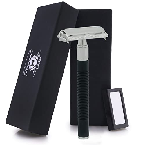 Rasoio di sicurezza a farfalla, con lama a doppio filo, per una rasatura classica, da uomo