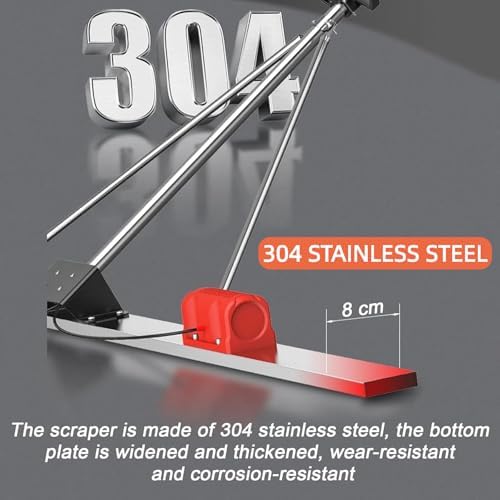 Upgraded Cordless Electric Concrete Vibrator Tool, 3000-6000 RPM Brushless Dual Motor, 59-78in Stainless Steel Board, 2 Batteries, Perfect for Concrete Finishing