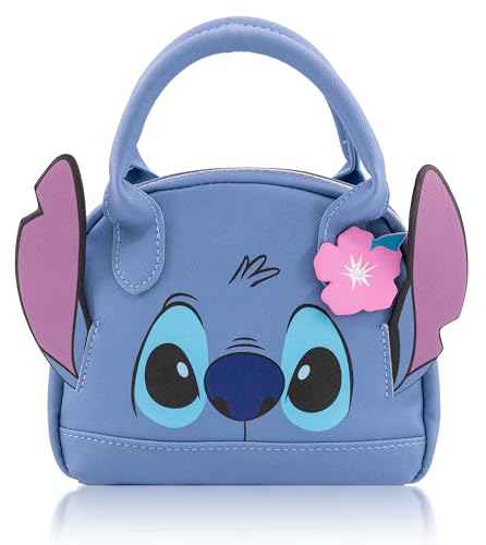 Disney Stitch Purse Crossbody Handbag for Women | Stitch Mini Leather Women's Shoulder Handbag | Stitch Accessories for Girls, Boys, Adults, Unisex