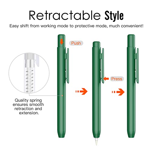 Image of MoKo Retractable Holder Case for Apple Pencil 1st Generation,Midnight Green