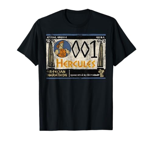 T-shirt Marathon Grec Hercule Disney en coton confortable