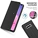 SHIELDON Galaxy S10 Plus Case, Genuine Leather S10+ Plus Wallet Book Case RFID Blocking Credit Card Slot Flip Magnetic Stand Case Compatible with Galaxy S10Plus (2019 Release) - Black