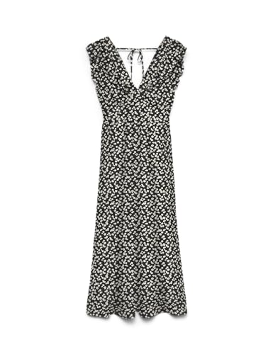 Robe de cheville noire femme taille M Vero Moda - Robe d'été longue sans manches