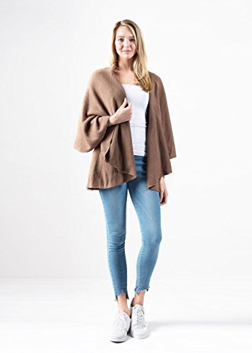 Look By M Women's Draped 4 in 1 Multi Ways Basic Shawl Vest4