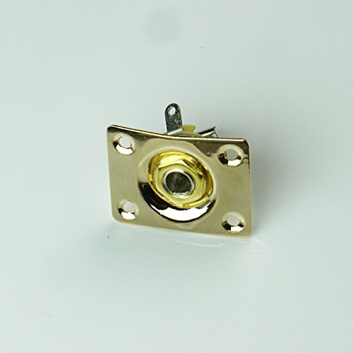 Universal Output Jack Plate Socket for Most Guitar,Square shape/Gold plated