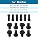 14Pcs 12-Point Transmission Clutch Flywheel Pressure Plate Flange Bolt Set for Honda Civic Accord for Acura ILX TSX K20 K24 90011-PNA-B00 90034-P10-A01