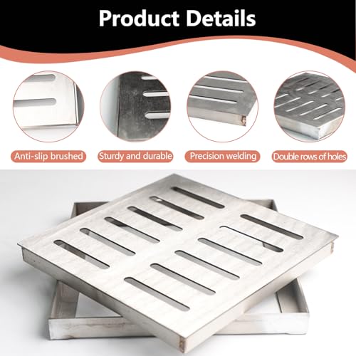 Grille de drainage acier inoxydable 20x20 couverture extérieure - 4