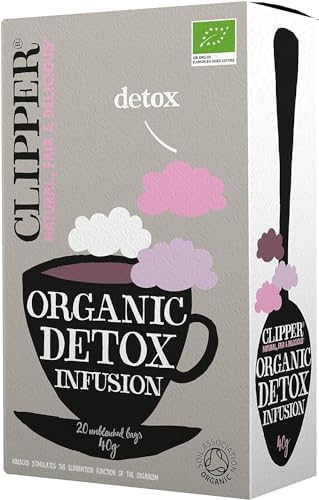 Clipper Organic Detox Infusion 20 Teabags (Pack of 6, Total 120 Teabags)