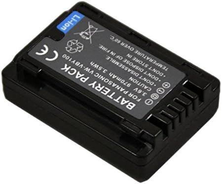 VW-VBY100 Battery for VW-VBY100E VBY100K VBY100EK Digital Video Camcorder (2X Battery+Charger AC Dual LCD) s1