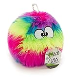 goDog Furballz Balle couineuse en Peluche pour Chien, Technologie Anti-Mastication, Arc-en-Ciel, Taille L