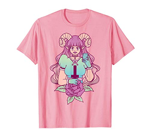Anime Esthétique Pastel Goth Girl Occult Satanic Gifts T-Shirt