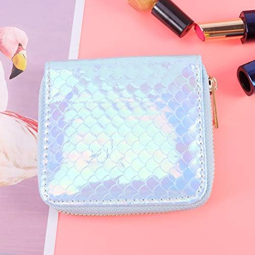 TENDYCOCO Coin Purse Mermaid Coin Bag Iridescent Change Purse Credit Card Holder for Girls