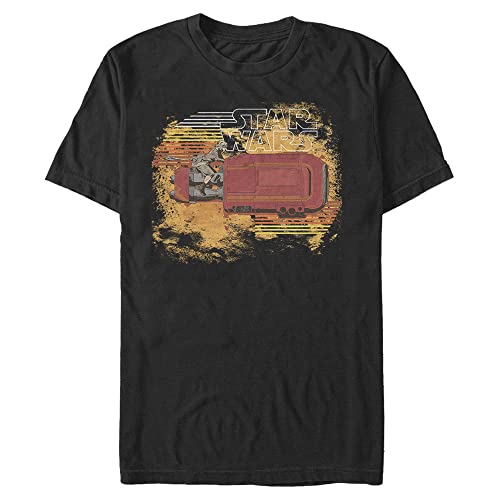 T-shirt Star Wars homme 4XL noir coton respirant imprimé Rey Sandstorm