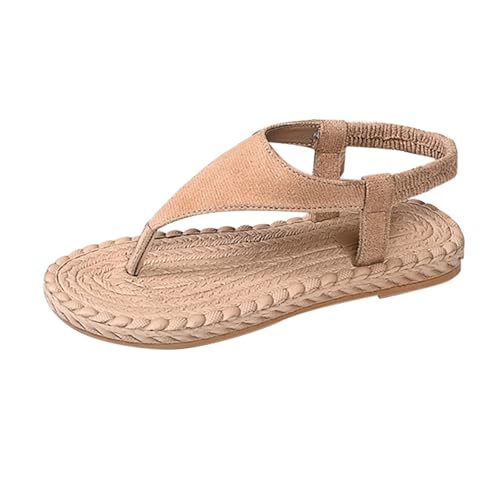 Sandales plates antidérapantes et espadrilles d'été pour femme