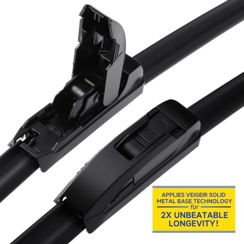 3 Pack Windshield Wiper Blades Compatible with Nissan Rogue 2014-2023 Pathfind 2013-2021 Original Factory Quality Front Rear Wipers Blade Set for My Car - 26 17 12