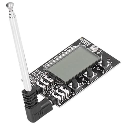 Transmisor estéreo FM para audio inalámbrico en casa con pantalla LCD ajustable Fafeicy