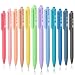 Mr. Pen- Retractable Gel Pens, 12 Pack, Black Ink Gel Pens, Pastel Barrels, Fast Dry, Gel Pen Fine Point 0.7mm