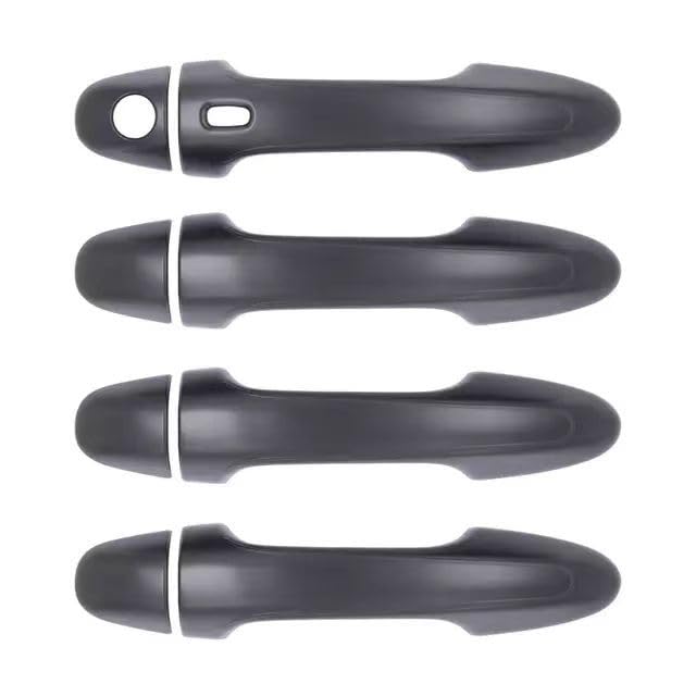Car Exterior Door Handles for HILUX REVO Rocco, Door Handle Cover Protector Anti-Scratch Outside Door Handle,C/Matte Black