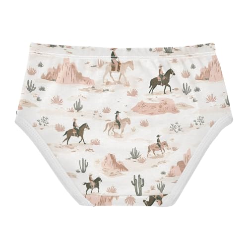 Little Girl Underwear Toddler Panties Kids Undies Western Cowboy Soft Cotton Briefs 2T-8Y2