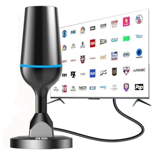Antena de TV digital HD interna, antena de TV inteligente recepção de longo alcance 4K Fire Stick máximo gratuito para todas as TVs 4K 1080P, suporte para canais locais todas as TVS com cabo coaxial