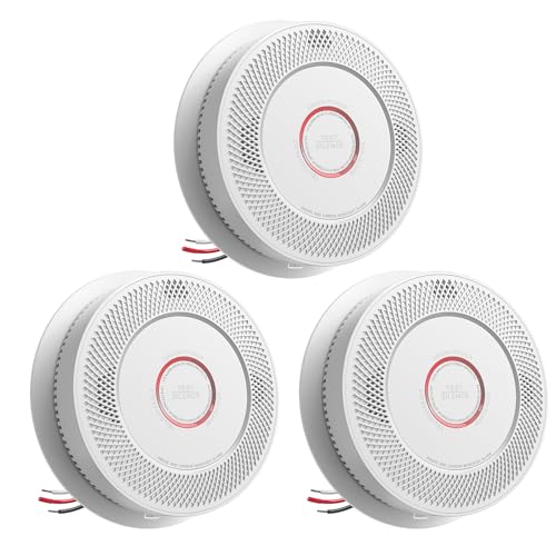 Image of SITERWELL Smoke and Carbon Monoxide Detector Hardwired Interconnected,