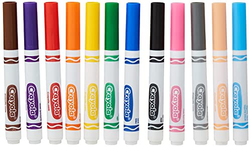 Crayola CRA-58-7712 Classic Non-Washable Marker, Broad-Line, 12 Colors/Set - image 3
