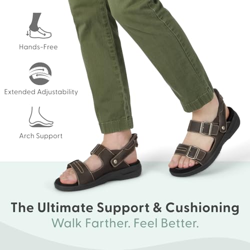 Orthofeet Men's Orthopedic Jupiter Hands-Free Slip-On Sandals2