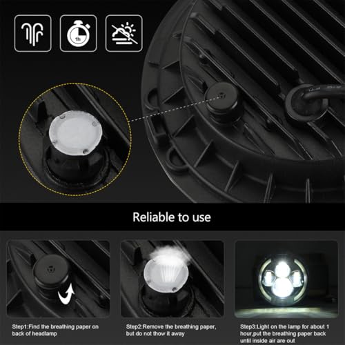 Faro LED redondo 7 pulgadas 200W para iluminación de SUV 3