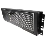 kenable Lockable 3U Security Steel Mesh Panel for 19 Inch Rack Networking Data Cabinets Black 482x132x32mm