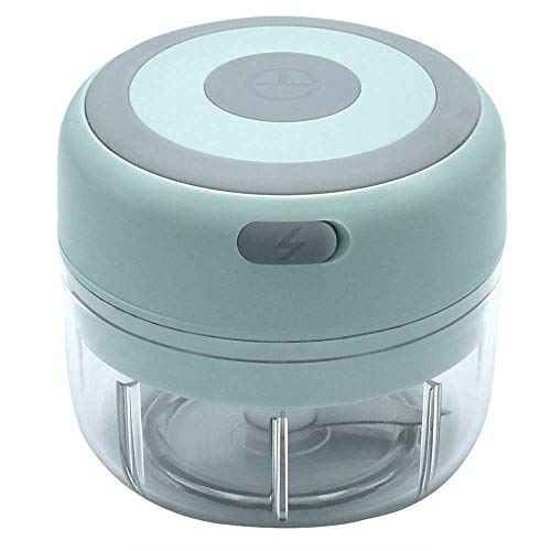 Mini Cordless Electric Garlic Crusher Chopper Meat Chopper, Food Chopper Electric Chop Vegetables, Meat, Onion, Salad, Pepper, Nuts, Baby Food (blue)