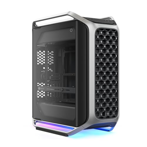 Cooler Master Cosmos Alpha Full Tower ATX PC Case – Flagship Curved Aluminum Frame, Powerful 200mm Dual Intake Fans, Fits 400mm GPUs & 420mm Radiators, ARGB Chassis Underglow, Limited Edition