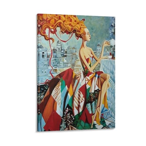 Poster mural moderne sur toile 40x60 cm pour decoration de bureau