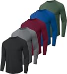 CE' CERDR Men's Long Sleeve Tee Shirt Quick Dry Tshirt - Moisture Wicking Shirt Sun Protection T-Shirt for Fishing Hiking