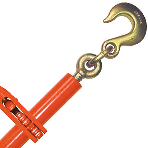Image of VULCAN Load Binder with Grab and Slip Hooks - Ratchet Style - 6,600 Pound Safe Working Load (Works with 5 /16 Inch or 3 /8 Inch Grade 70 Chain)
