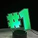 Produktbild Wfmhra Spieleserie # Design 3D Lampe RGBW 7 Farben Touch LED Illusion Tisch Schreibtisch Licht Back to School Leuchte Geschenk