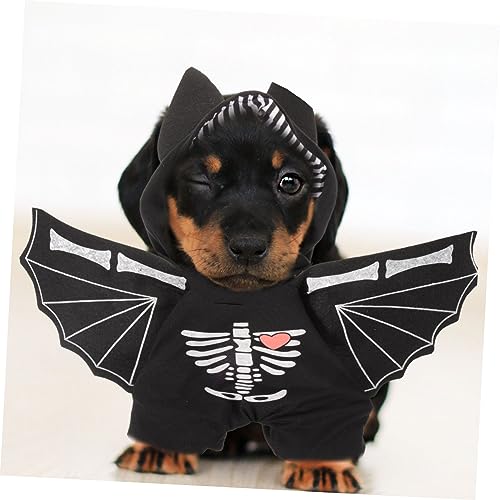 Disfraz para perro estilo murciélago Halloween miniatura 6