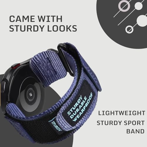 Image of YODI 22mm Strap Band Compatible With Noise Colorfit Halo Plus 1.46 Smartwatch Only, Nylon Sturdy Classic Straps Accessories for Men and Women